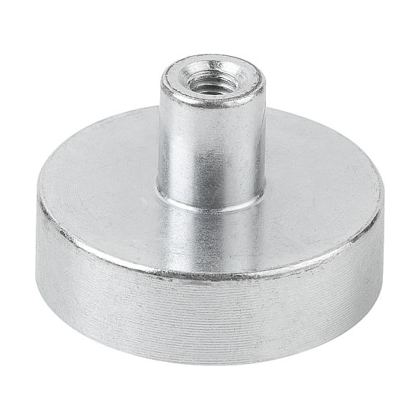 Magnet, Ceramic, Shallow Pot, Dia. 32 Mm, M4 Internal Thread